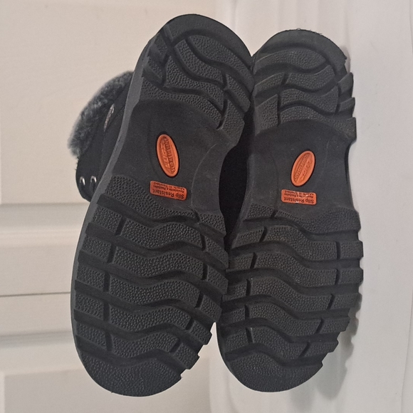 Lugz combat bootie - faux fur - size 2 - lace up non slip memory foam - Picture 8 of 10